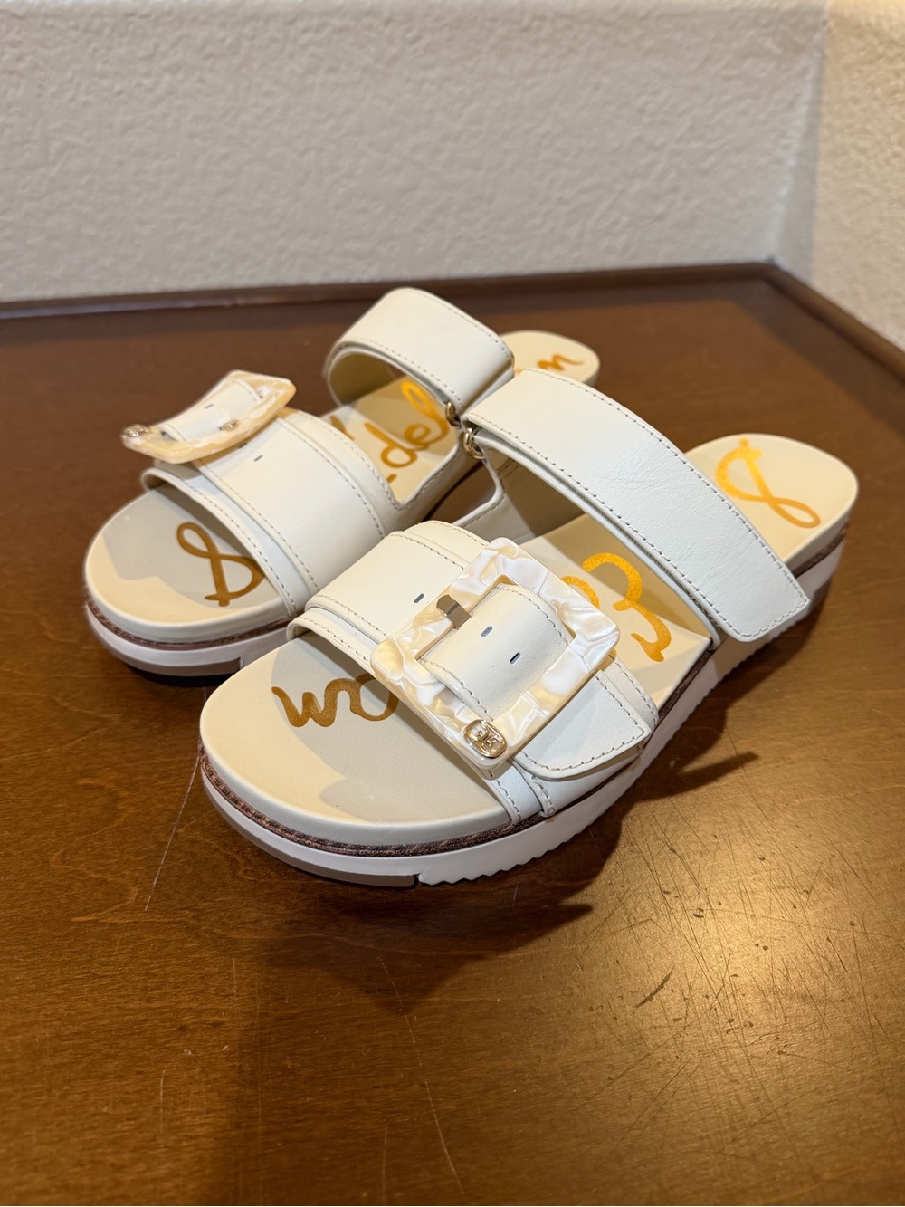Sam Edelman Slide Sandals with Decorative Buckle